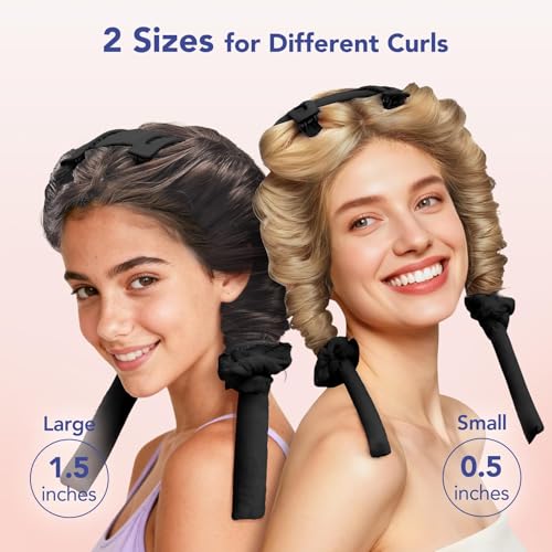 LitBear heatless curlers small-rod curls show medium to tight shapes with no heat
