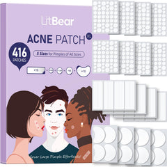 LitBear large patch 46x31mm covers midface blemish for targeted protection