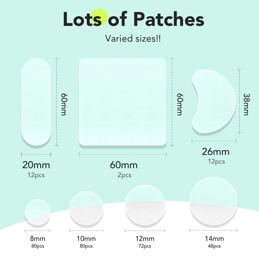 LitBear large pimple patches 12mm target stubborn pimples with absorbent hydrocolloid layer