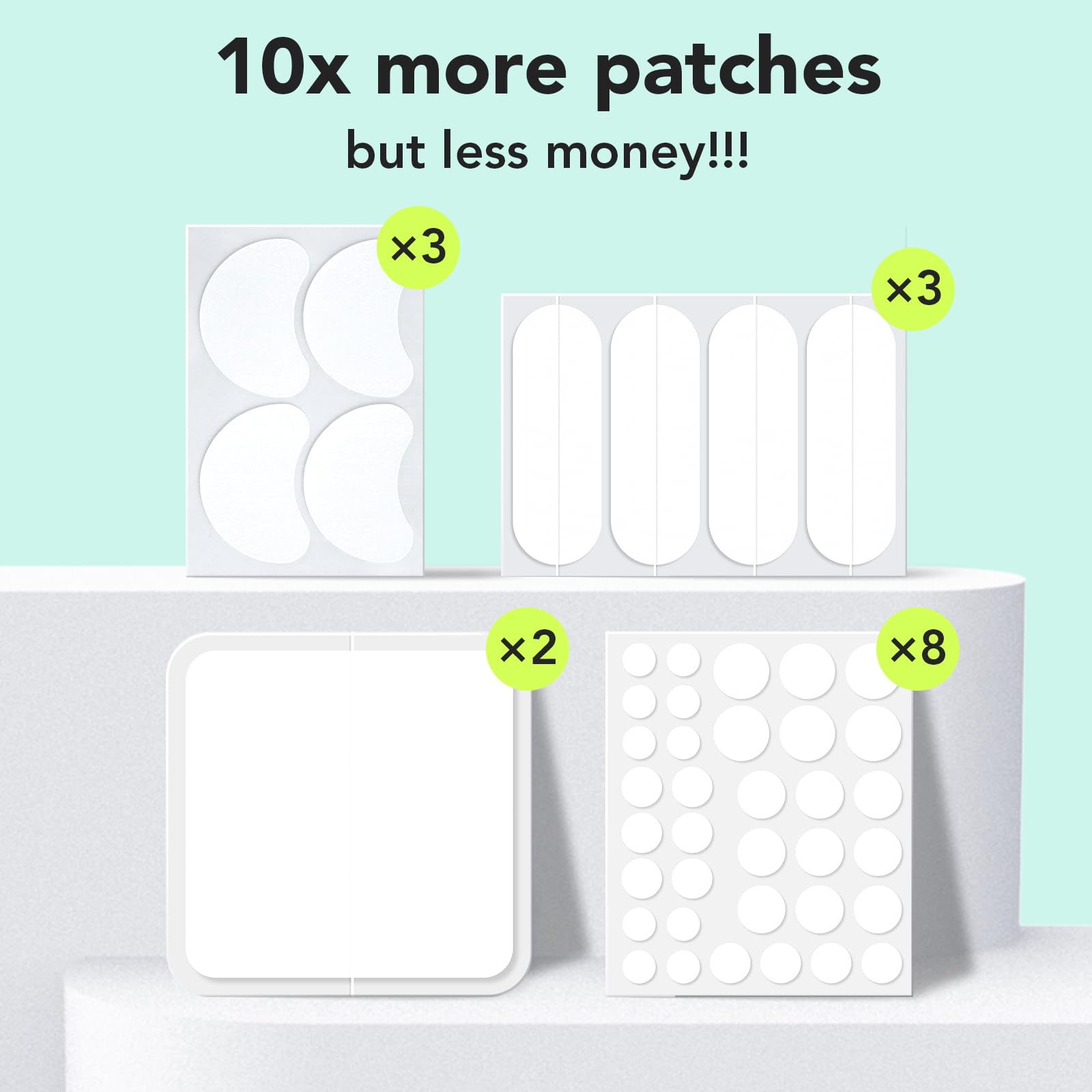 LitBear large pimple patches 14mm cover larger blemishes with flexible skin-fit design