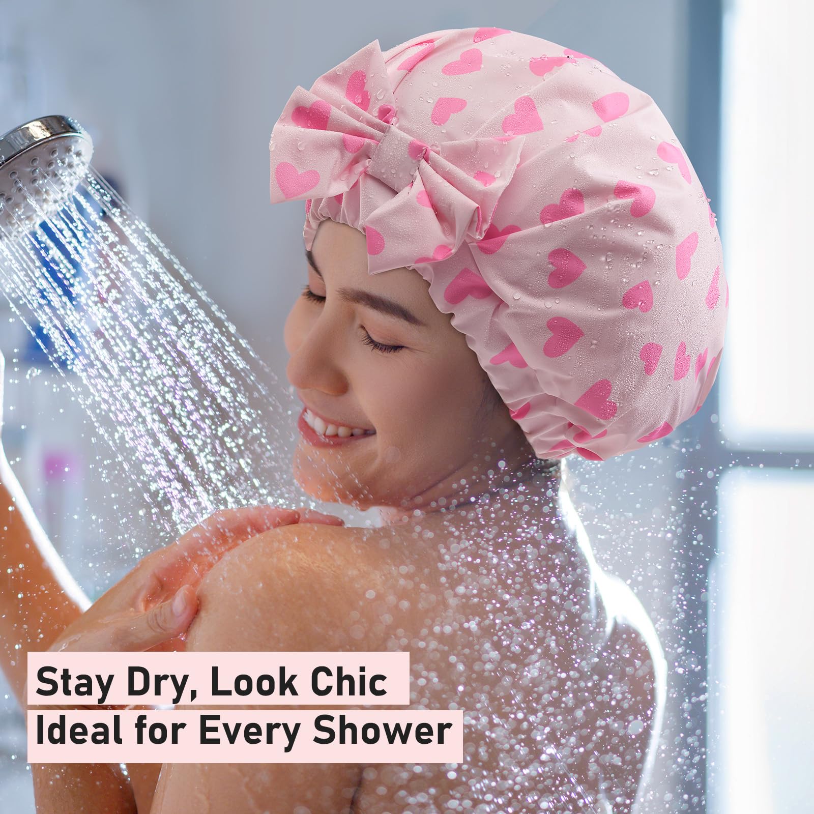 LitBear non-slip inner shell helps cap stay in place during showers.