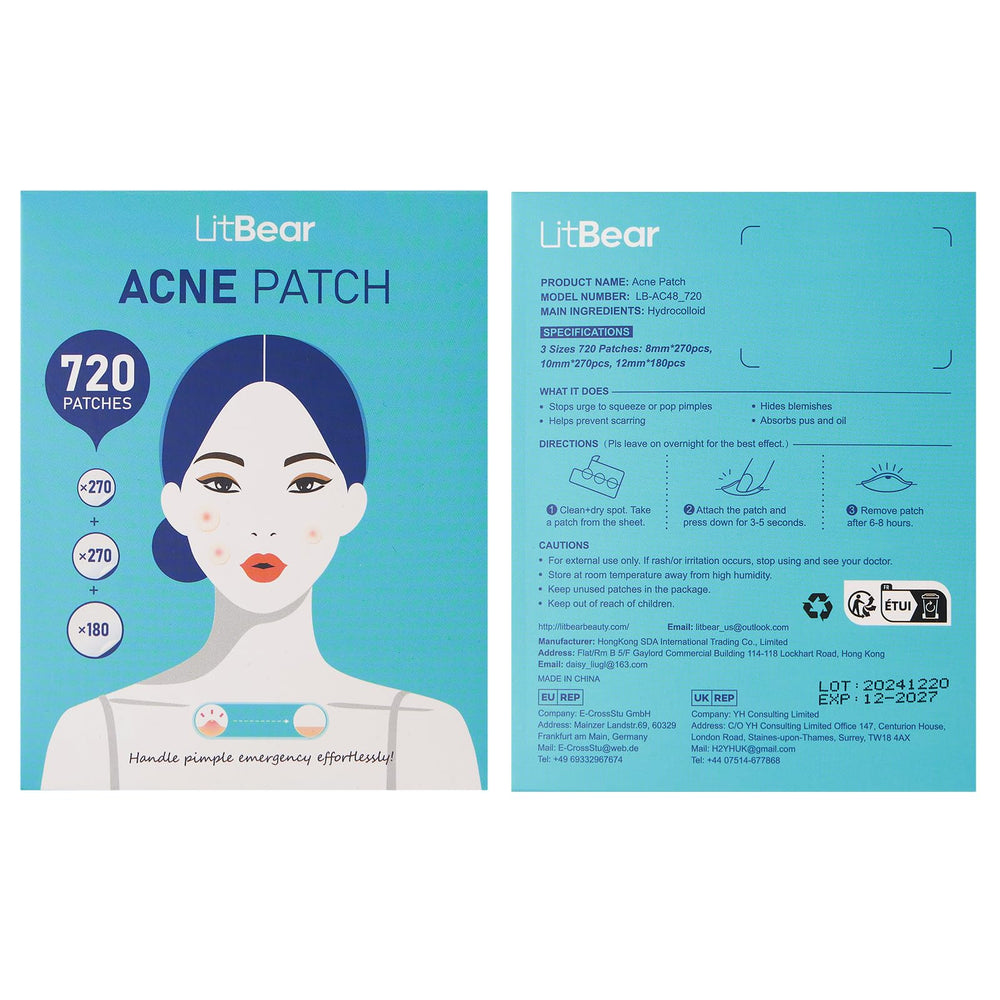 LitBear patches suit all skin types, including sensitive skin.