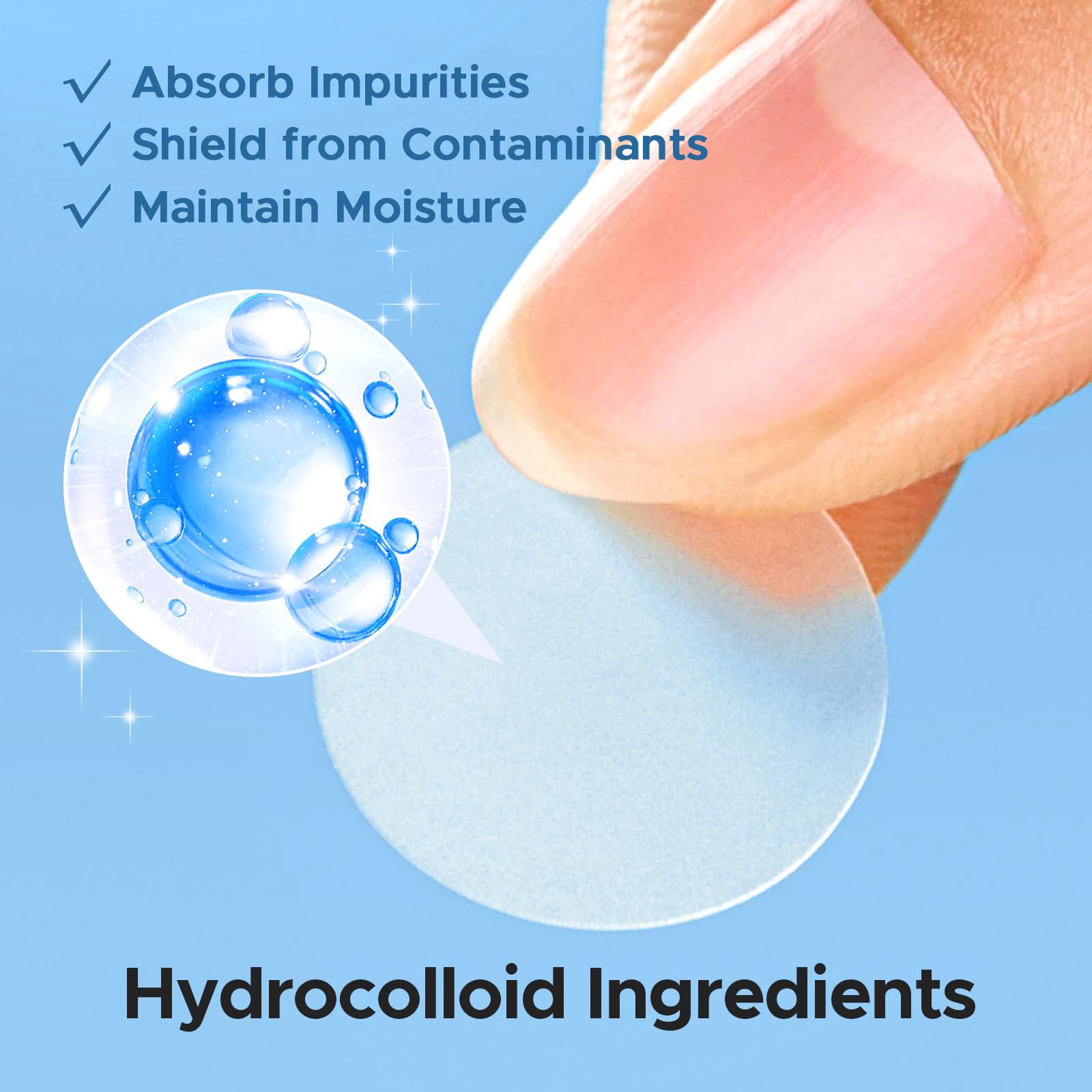 LitBear pimple patch 10mm for larger spots with secure adhesion.