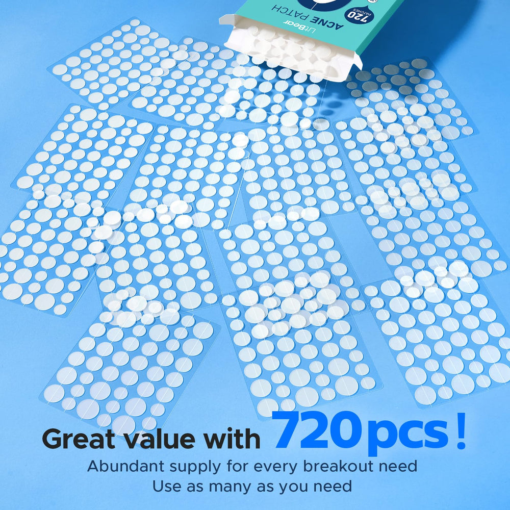 LitBear pimple patch 8mm for precise, discreet coverage.