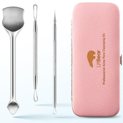 LitBear pore-pre-tool close-up showing gentle pore unclogging for clear skin.