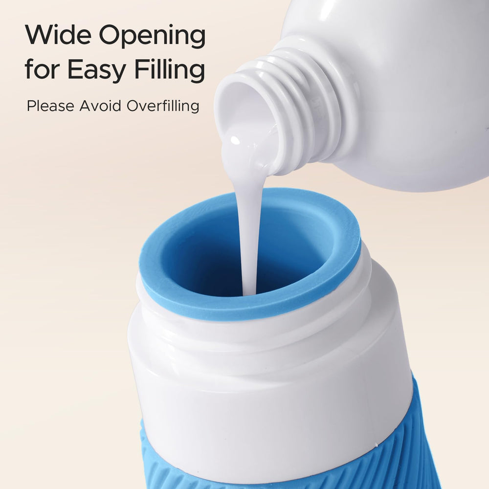 LitBear travel funnel for clean, spill-free refills on the go