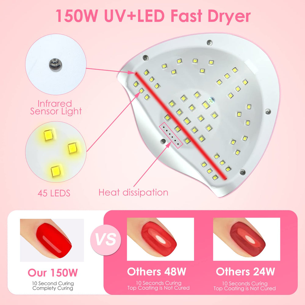 Liteland UV nail lamp detachable base supports flexible home use and easy cleaning.