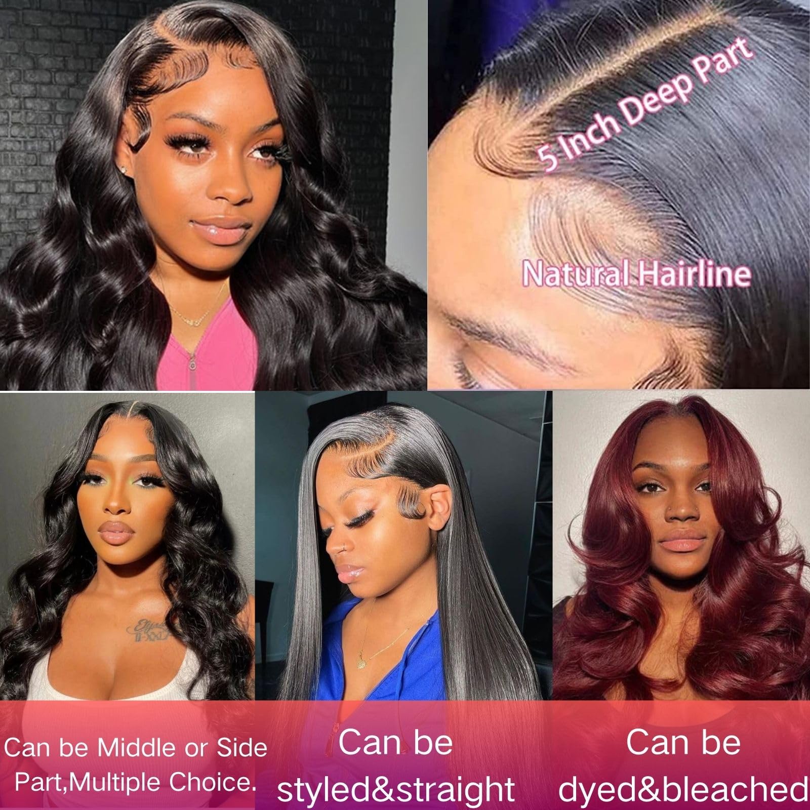 Little Fairy body wave hair weft detail reveals soft, bouncy texture for versatile styling.