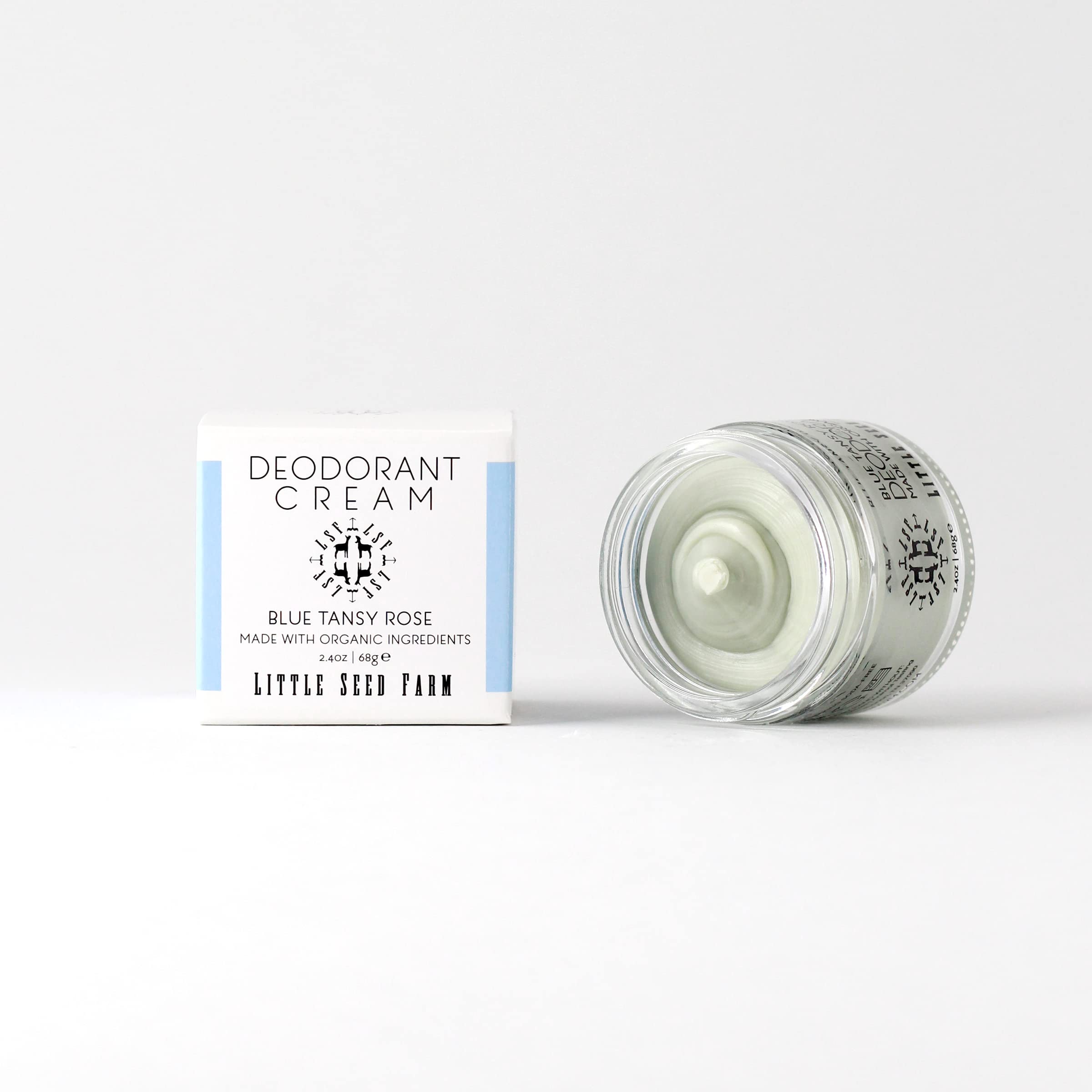 Little Seed Farm cruelty-free and GMO-free label signals ethical, clean ingredients.