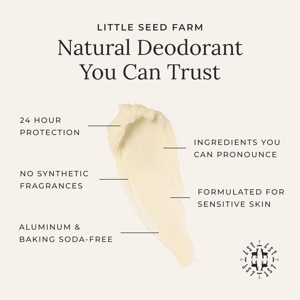 Little Seed Farm deodorant cream texture silky smooth for easy application