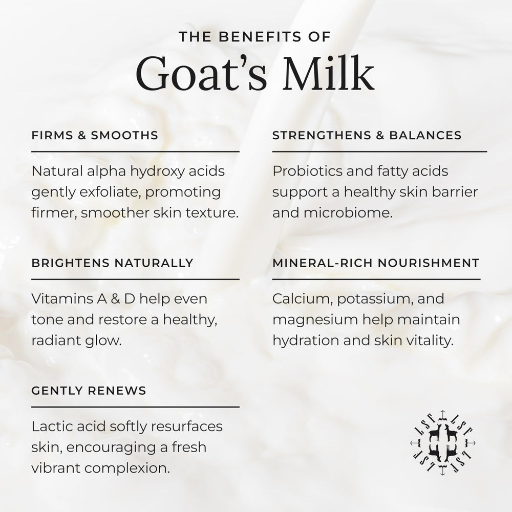 Little Seed Farm goats milk face moisturizer ingredients list featuring argan oil, shea butter, aloe.