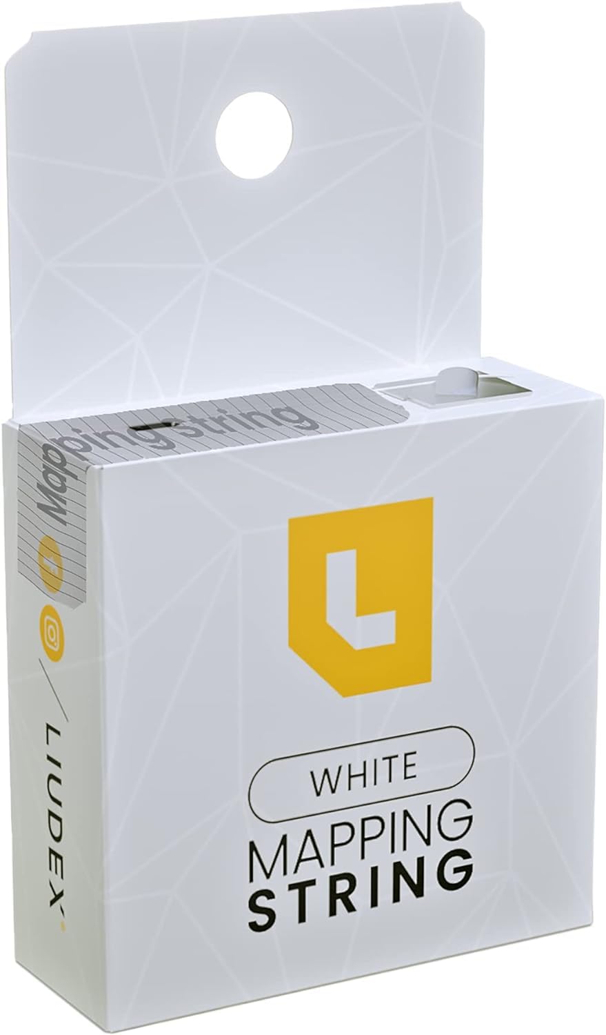 LIUDEX eyebrow mapping string pre-inked white for precise brow planning and symmetry.