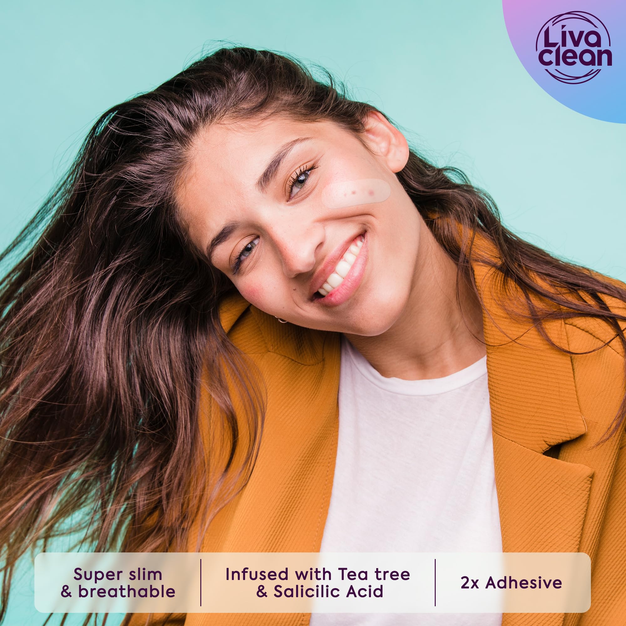 LivaClean large patches cover wide areas like cheeks or forehead zones.