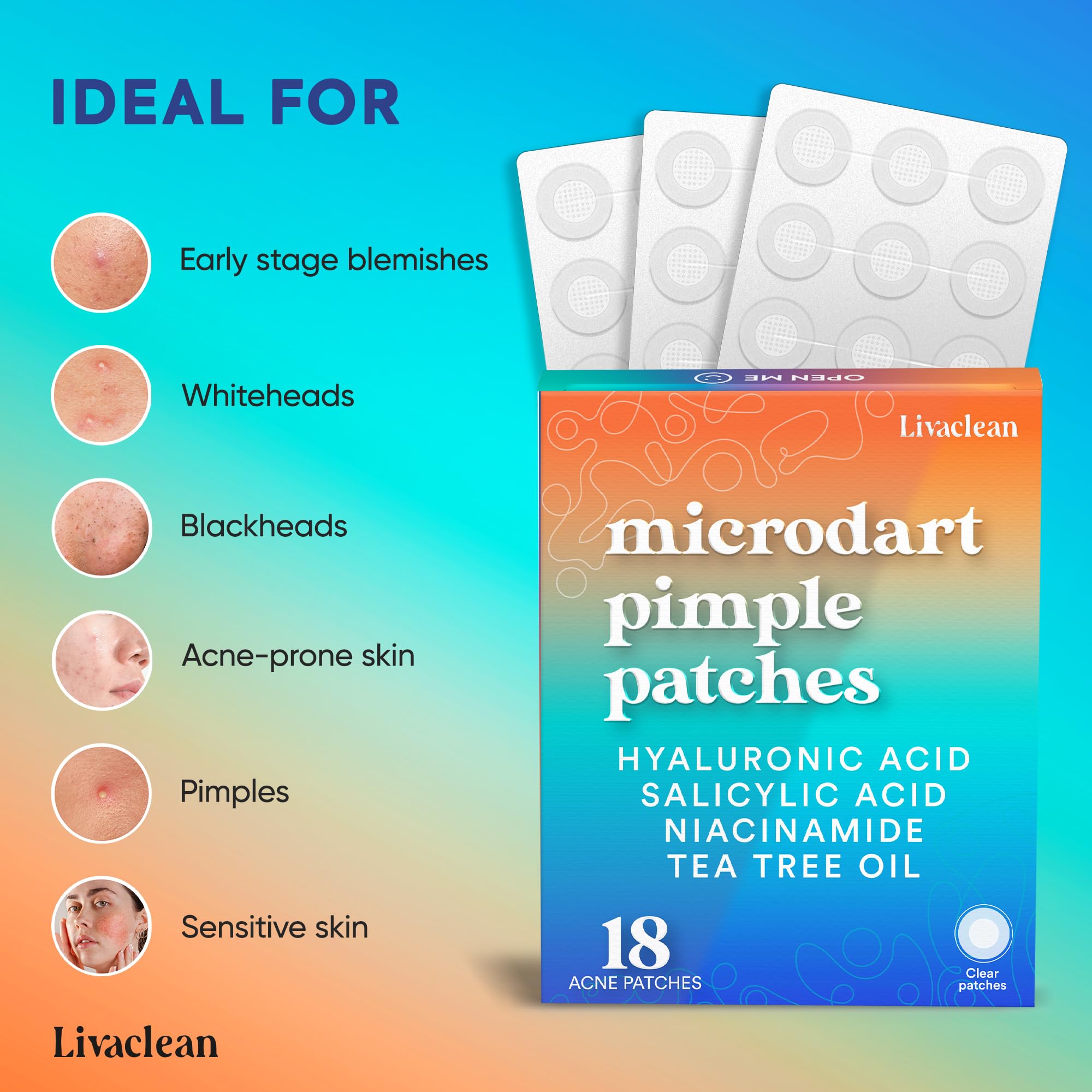LivaClean invisible wear patch during daily activities