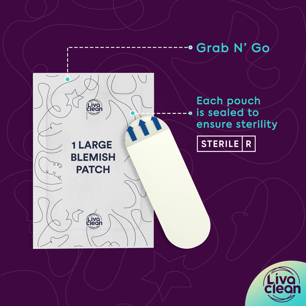 LivaClean LC100CT nose-face coverage demonstrates patch coverage for pores.