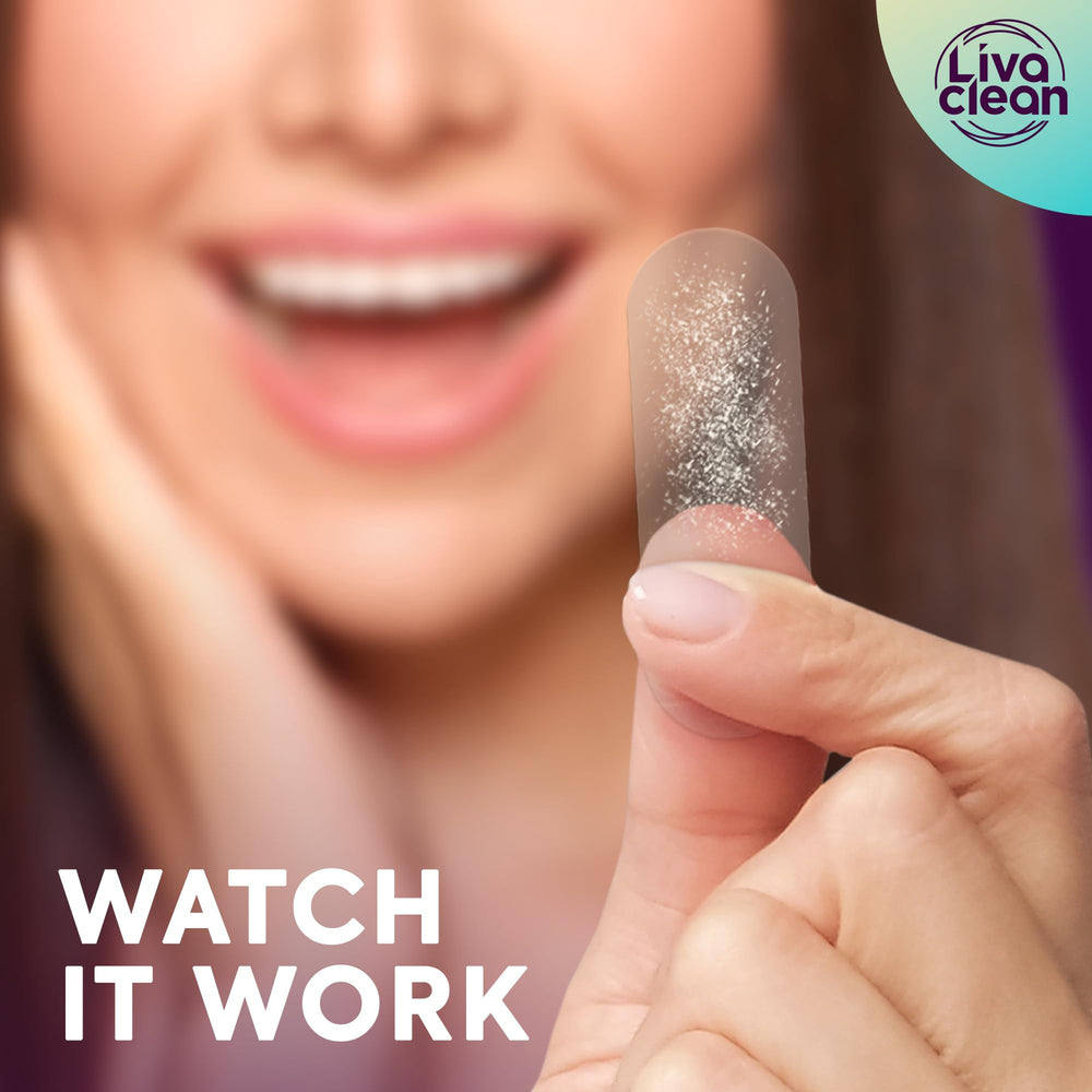 LivaClean LC100CT transparent patch seen blending with skin for discretion.