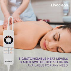 LivaClean massage table warmer corner strap detail with buckle ensures non-slip placement