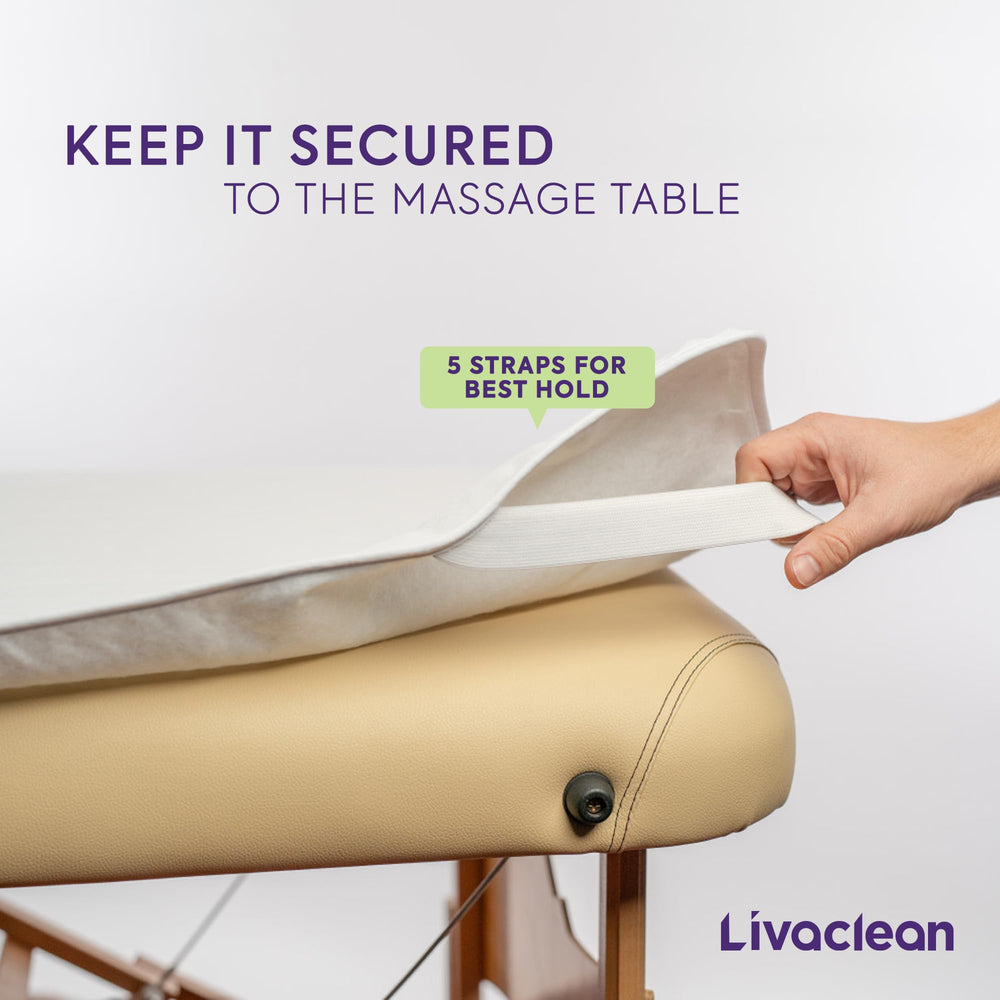 LivaClean massage table warmer full-table fit demonstrates even warmth across surface