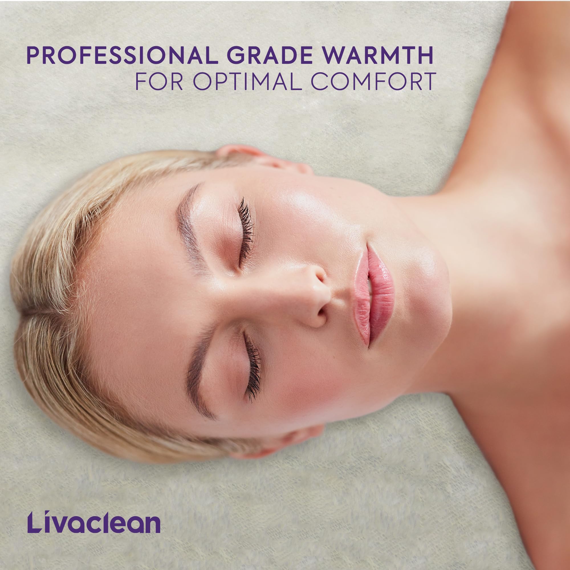 LivaClean massage table warmer warranty card indicating 2-year replacement guarantee