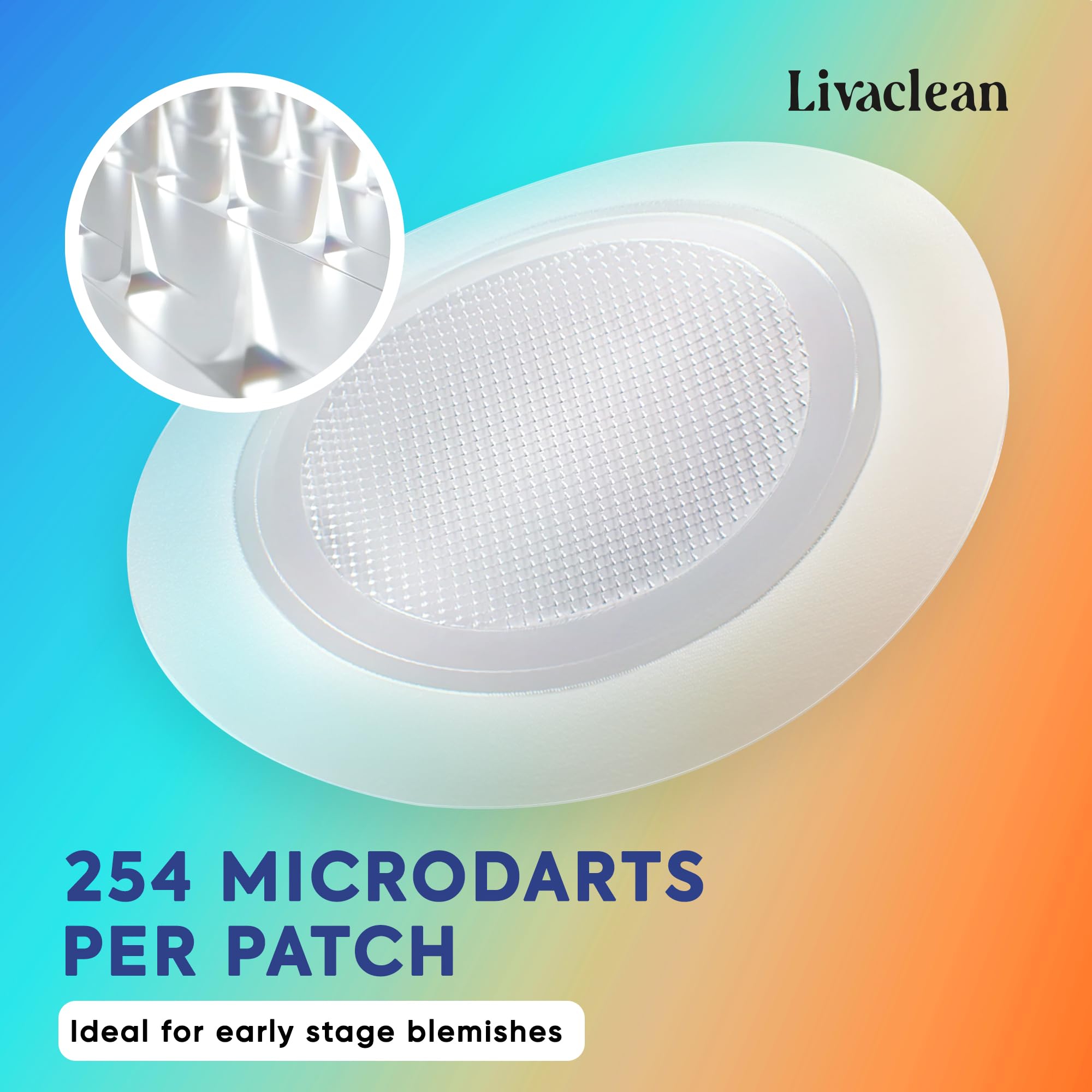 LivaClean microdart technology closeup highlighting deep delivery