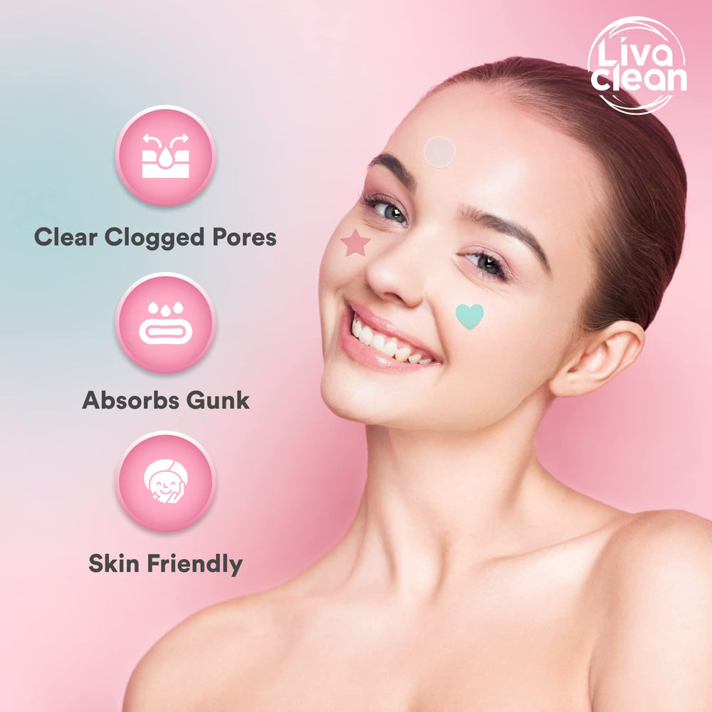LivaClean patch on face demonstrates protective barrier during daily activities