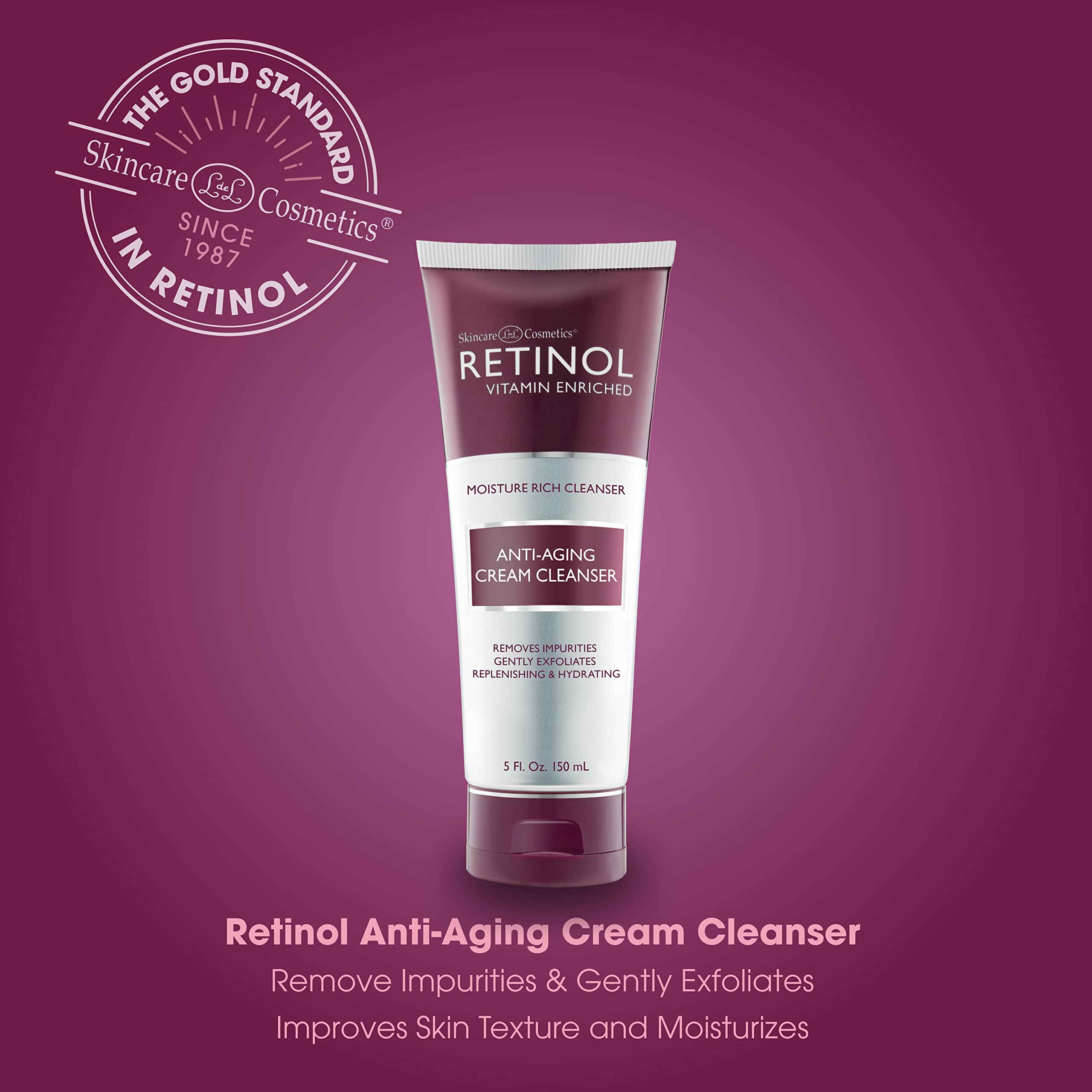 LIVAURA Exfoliating facial wash close-up reveals smoother texture and glow.