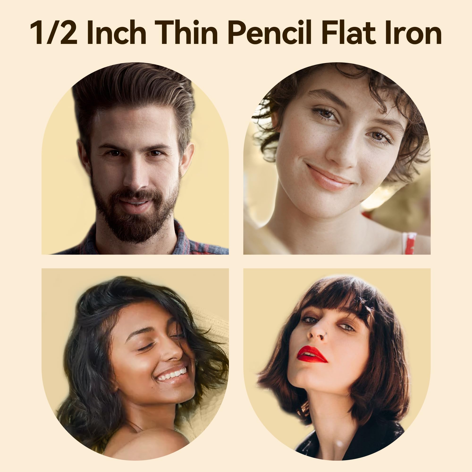 LivChic flat iron highlighting lightweight ergonomic handle for comfort