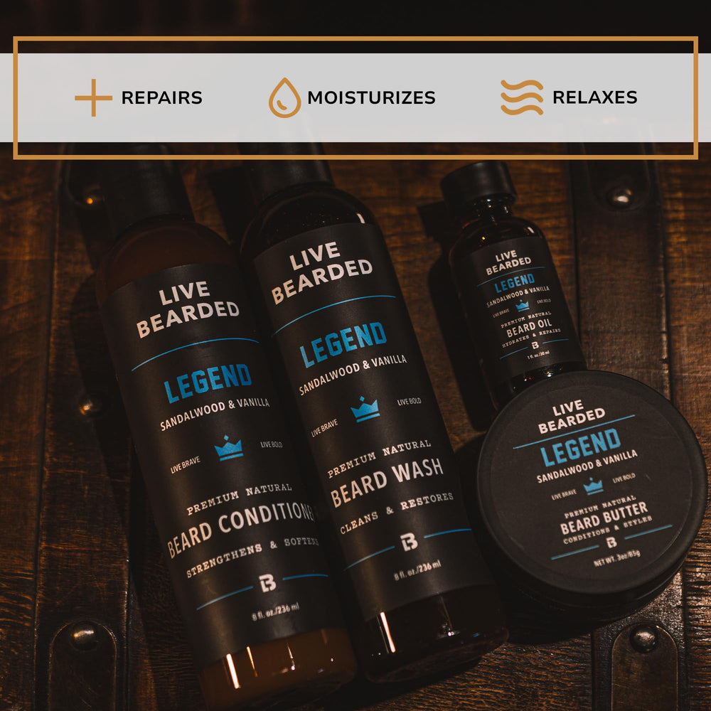 Live Bearded aceite para barba para hidratación y brillo.