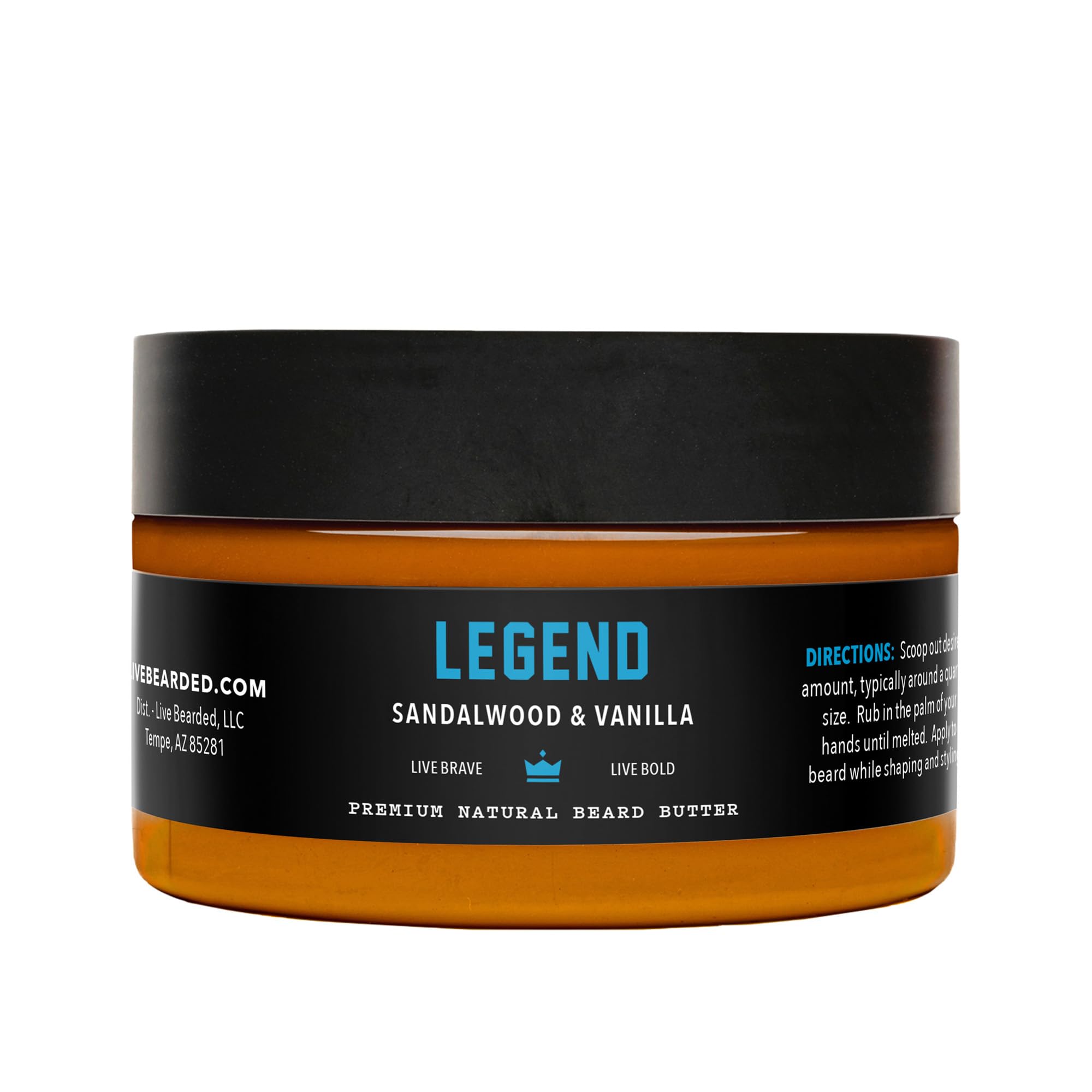 Live Bearded beard butter jar ready-to-use for daily conditioning.