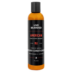 Live Bearded beard conditioner bottle 8 oz for easy grooming and daily softness.