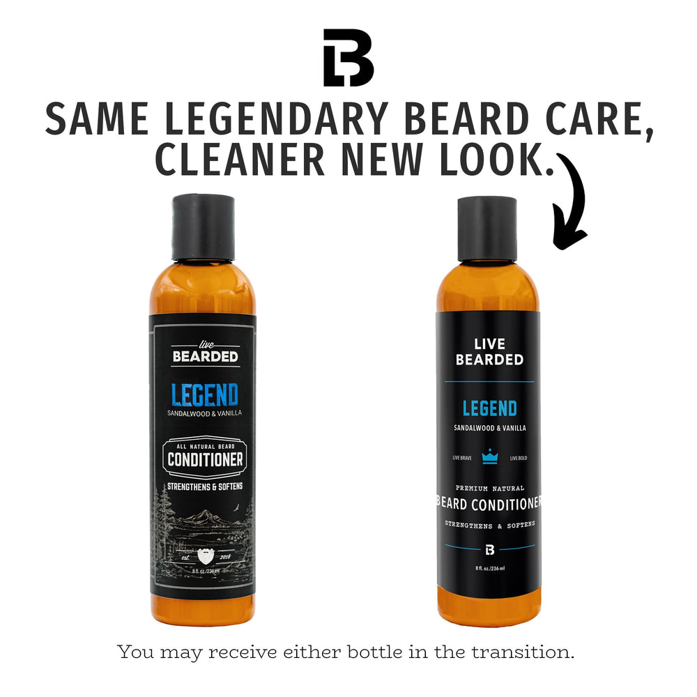 Live Bearded conditioner being applied for easier grooming and softer beard