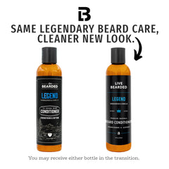 Live Bearded conditioner being applied for easier grooming and softer beard