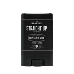 Live Bearded Mustache Wax Stick application demonstrates medium hold for precise stache shaping.
