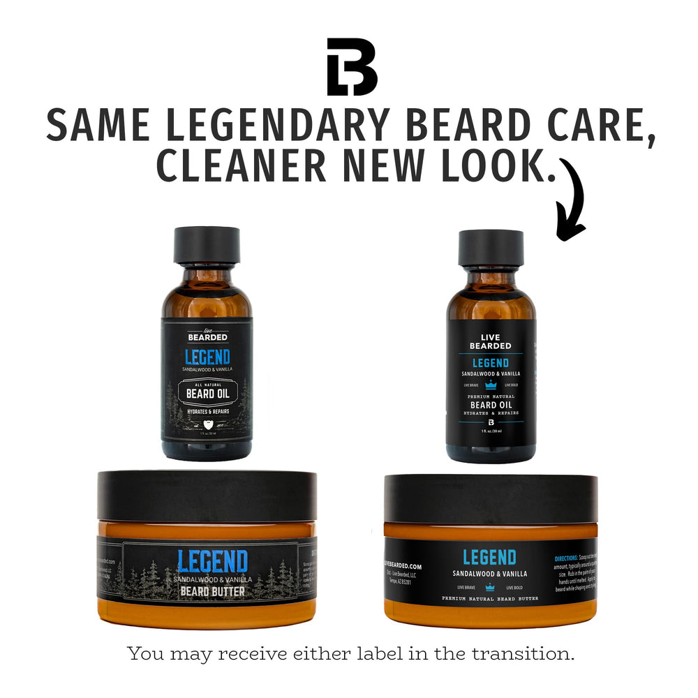 Live Bearded USA-made label close-up shows quality craftsmanship