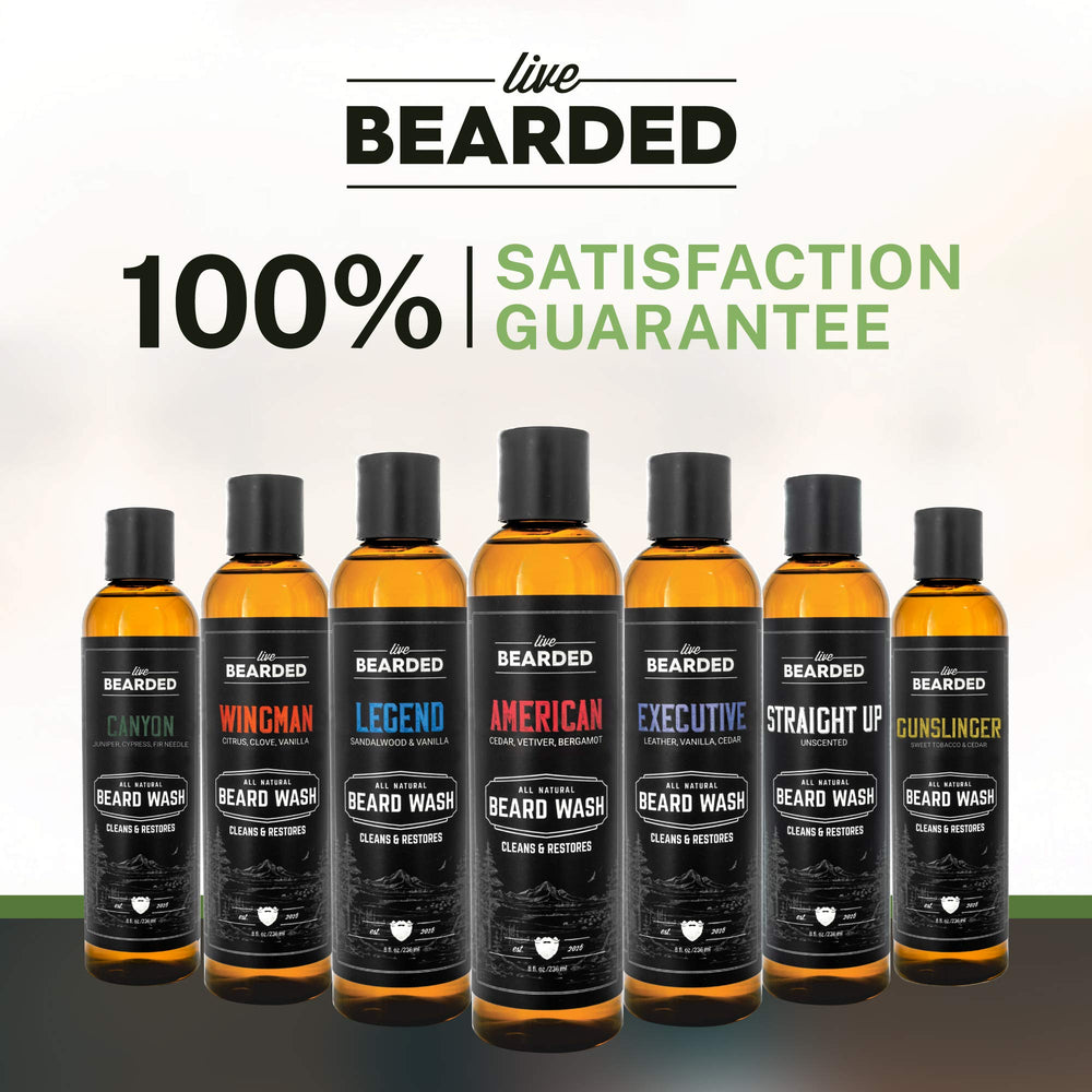 Live Bearded USA-made label emphasizes quality and American craftsmanship.