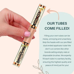 Live Fraiche eyebrow lash growth closeup showcases nourishing oil texture