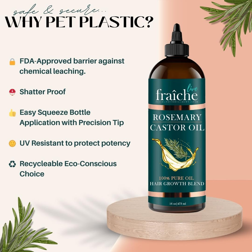 Live Fraiche bottle on counter ready for nighttime routine