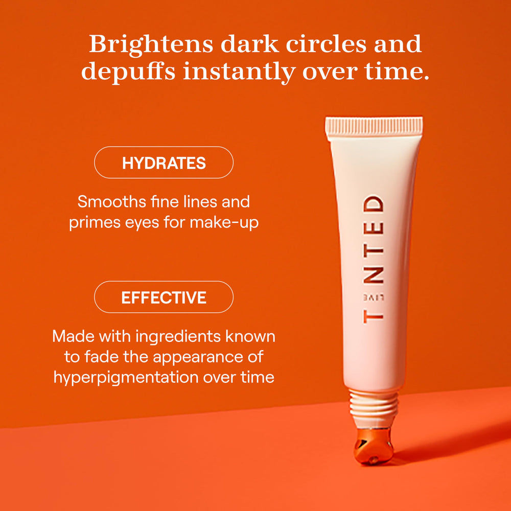 Live Tinted Superhue eye cream cooling applicator refreshes tired eyes.
