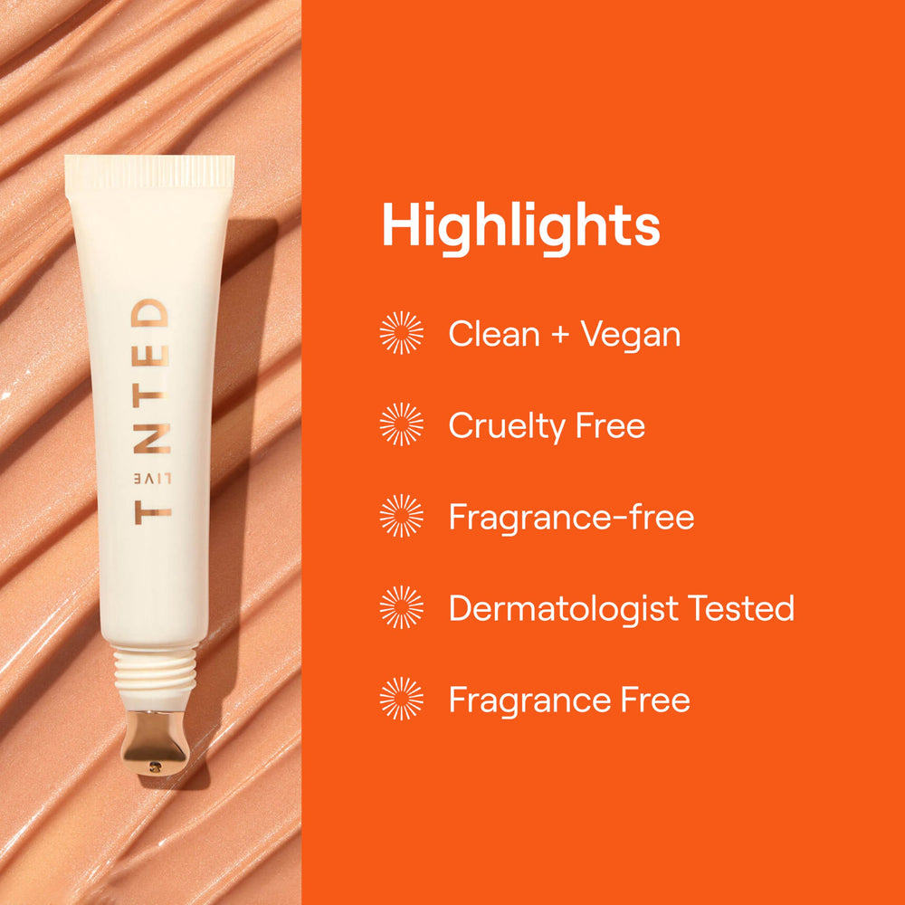 Live Tinted Superhue eye cream is vegan and fragrance-free for sensitive routines.