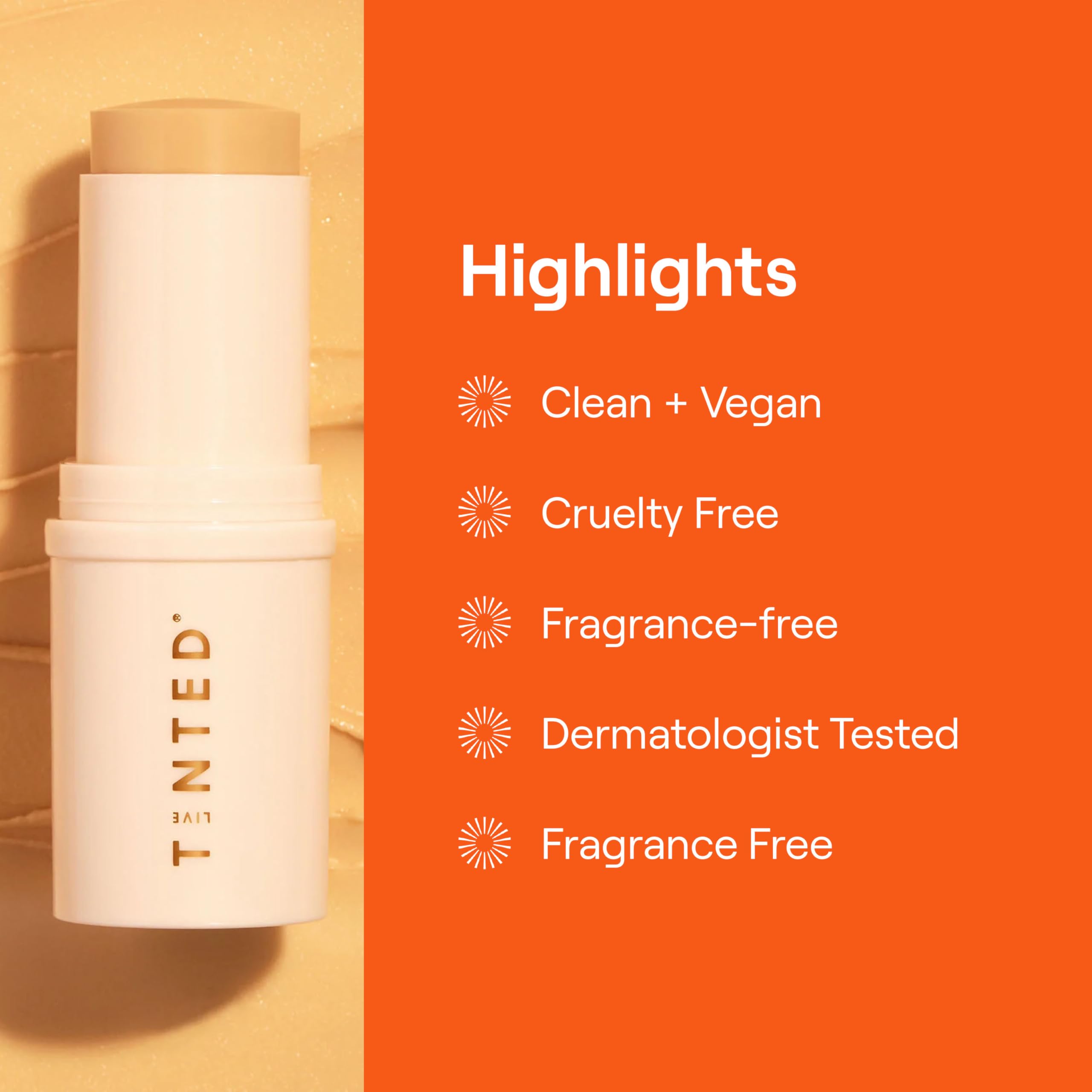 Live Tinted Superhue Serum Stick ingredients Niacinamide and Vitamin C support brightening