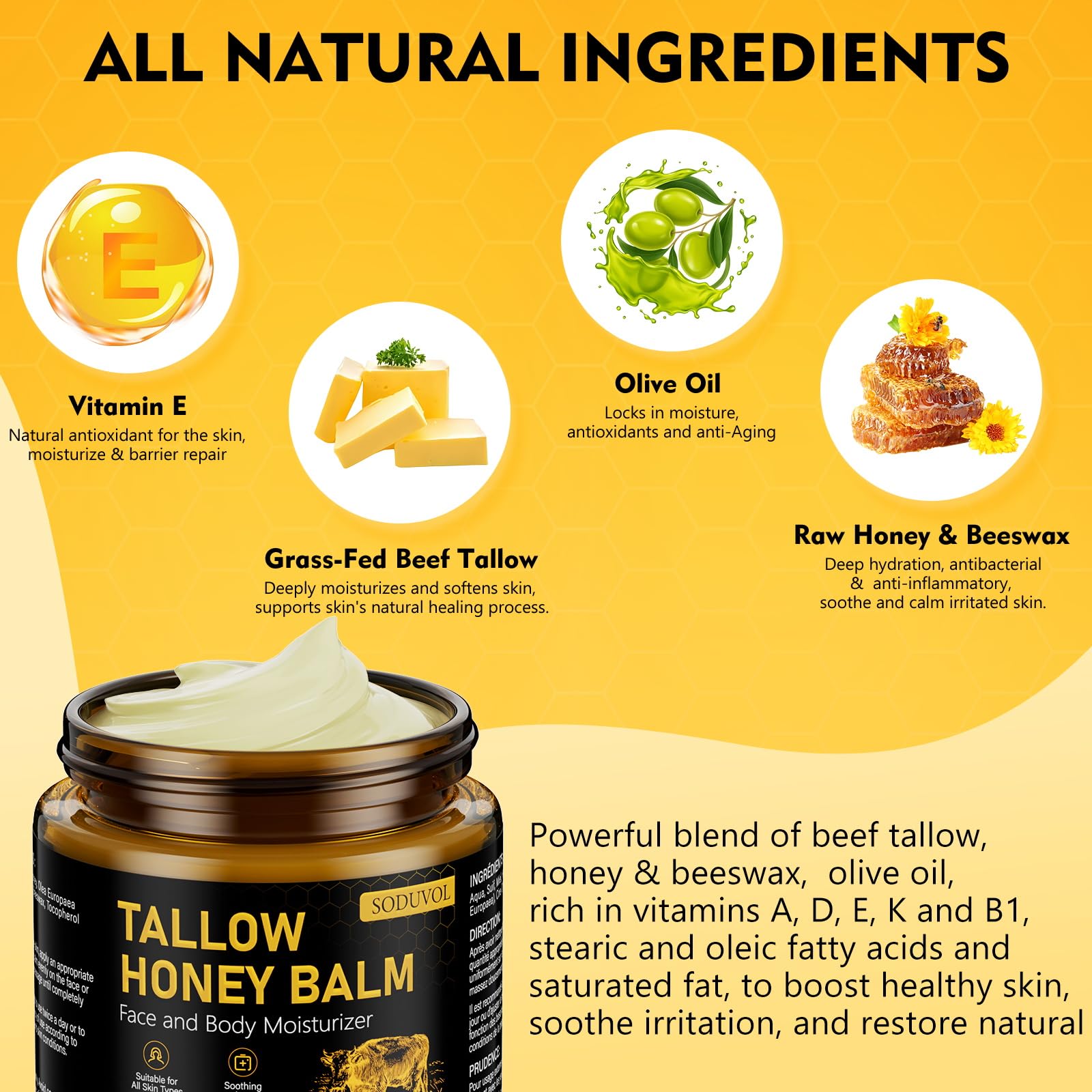 Liventhrall-wild-raw-honey-ingredients emphasizes honey infusion for soothing moisturization.