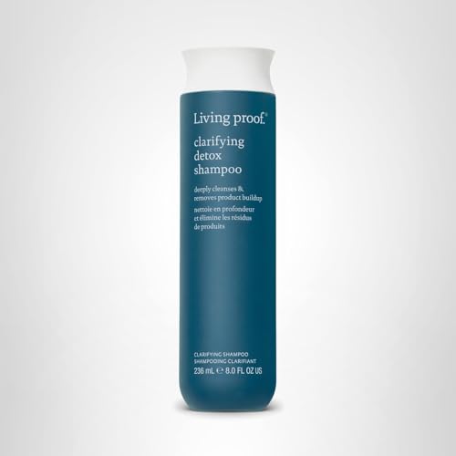Living Proof Clarifying Detox Shampoo packaging reflects premium design for daily use.