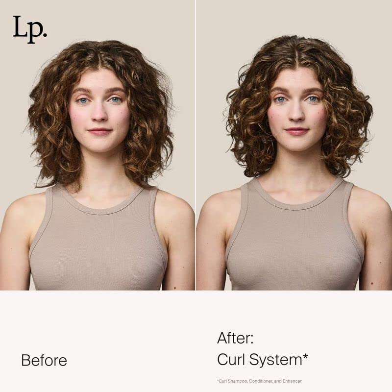 Living Proof Curl Enhancer weightless conditioning shown on hair
