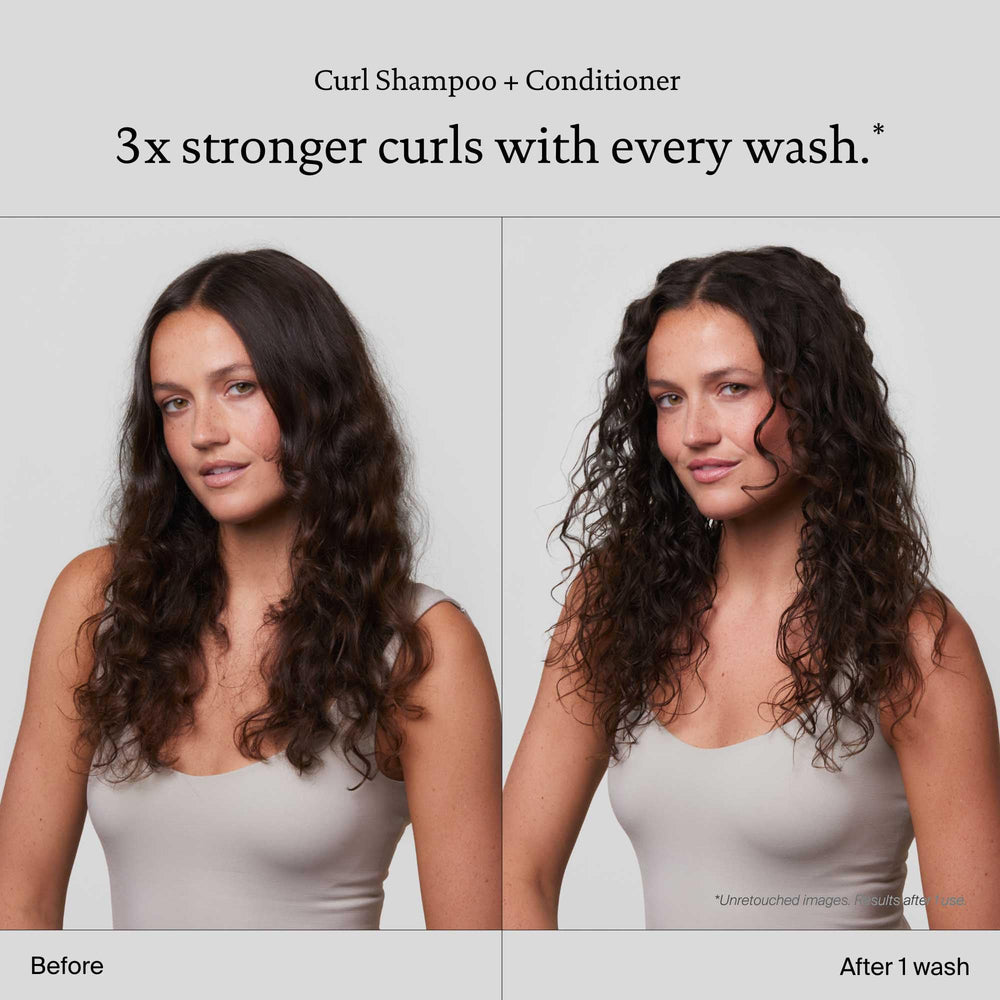 Living Proof Curl Shampoo close up of creamy lather delivering frizz free curl definition