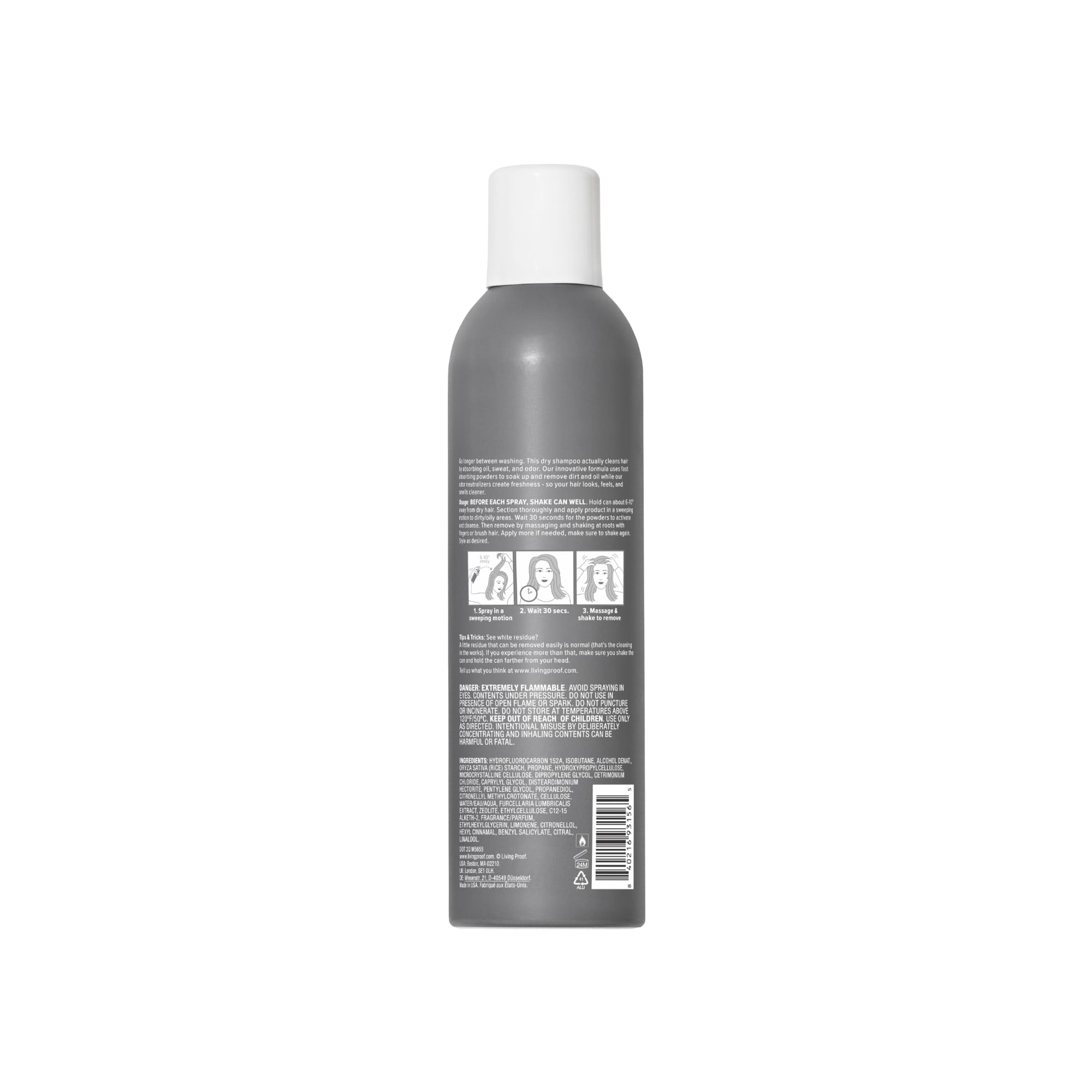 Living Proof dry shampoo cruelty-free label signals ethical, body-friendly product approach