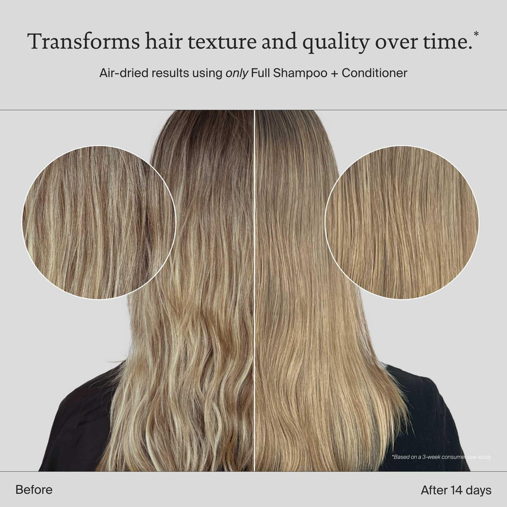 Living Proof Full Shampoo foamy-lather close-up shows lift and bounce.