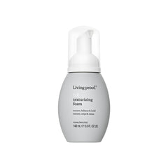 Living proof Full Texturizing Foam dispenses lightweight texture for casual styling.