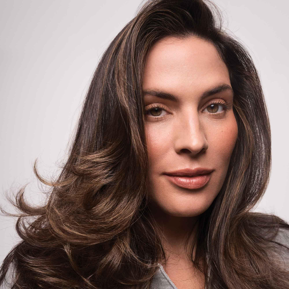 Living Proof Full Volume root-lift application shows targeted lift at the roots.
