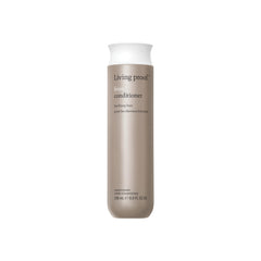 Living proof No Frizz Conditioner bottle showcases frizz control and sleek, smooth results.