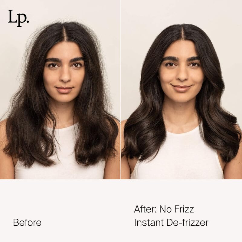 Living Proof No Frizz Instant De-Frizzer spray on dry hair to tame frizz